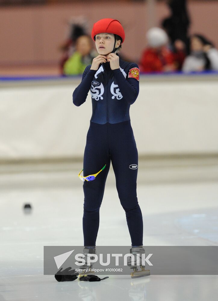Russian Short Track Skating Championship. Second Day.