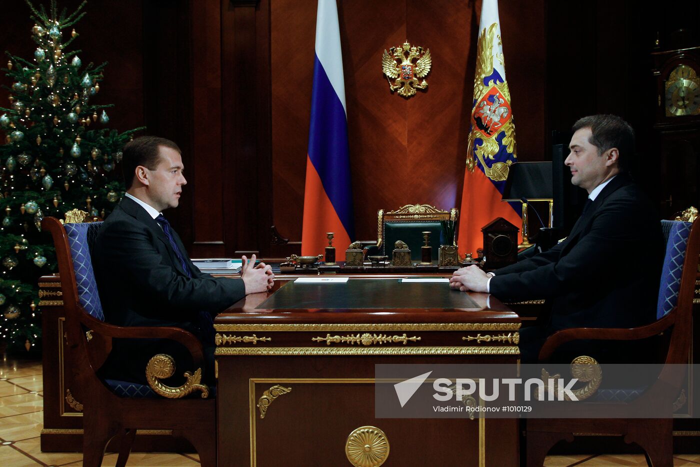 Dmitry Medvedev meets with Vladislav Surkov
