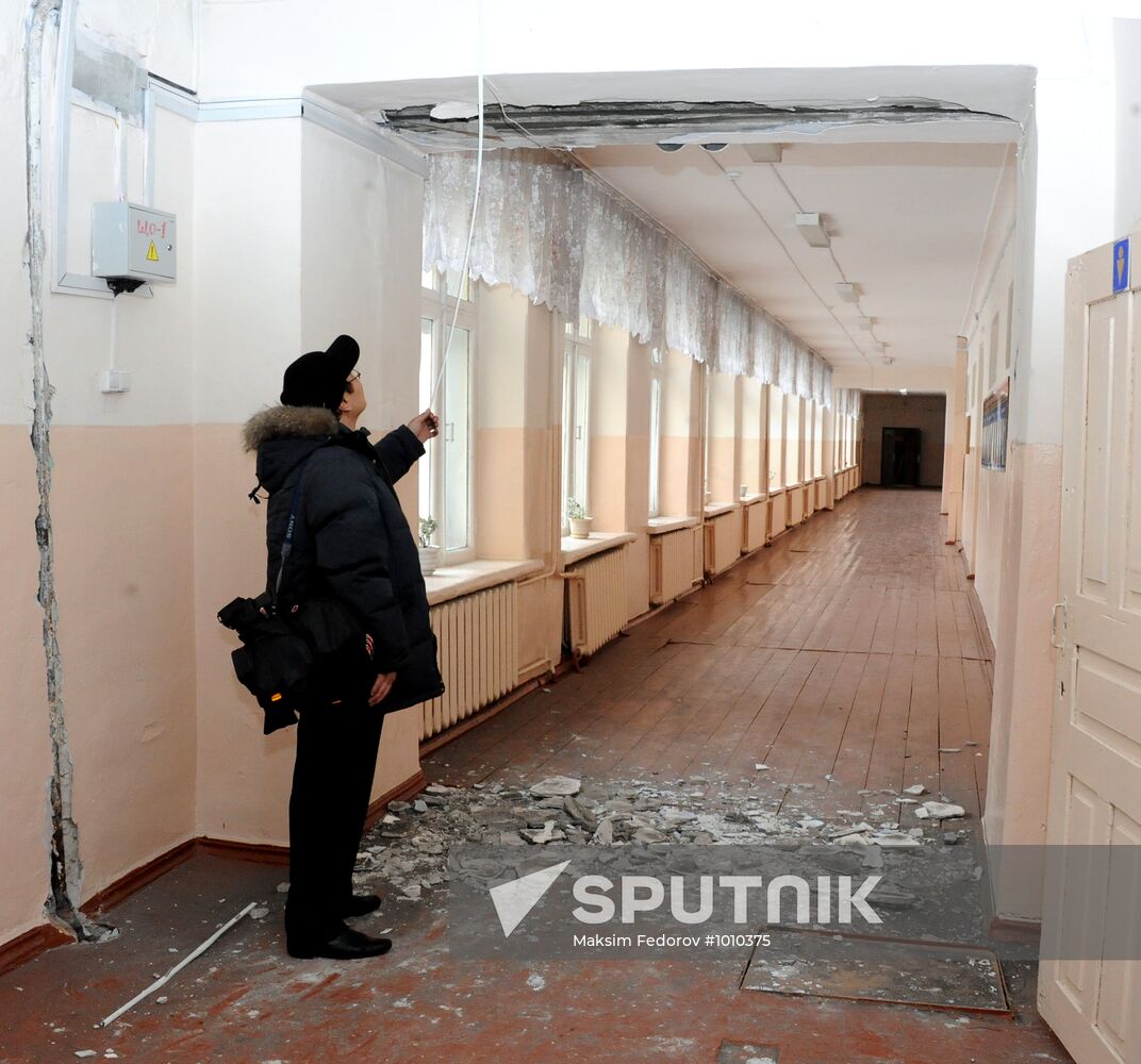 Aftermath of earthquake in Tuva