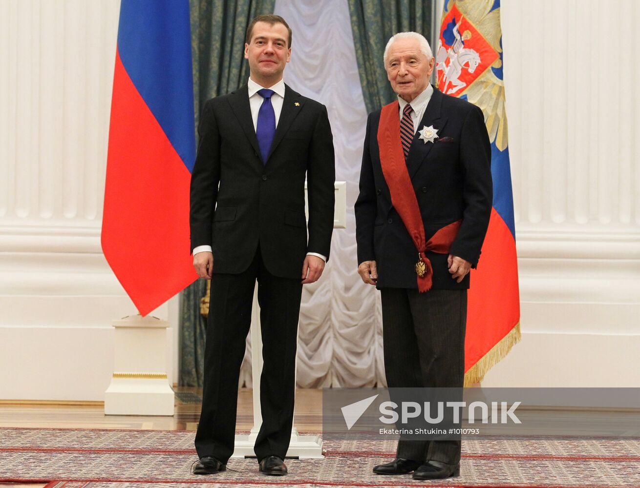 Dmitry Medvedev hands out state awards in Kremlin