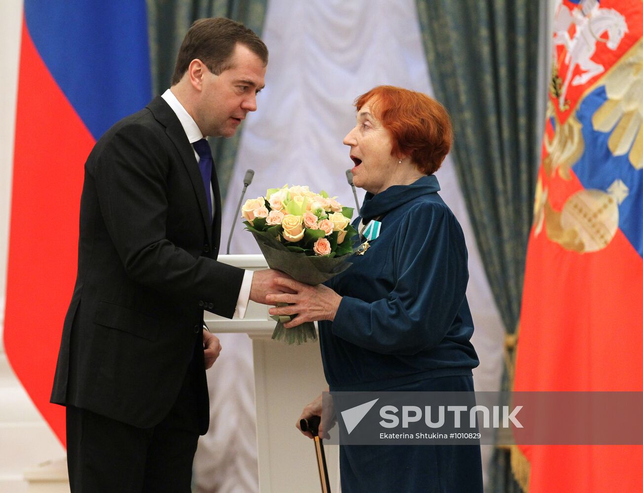 Dmitry Medvedev presents awards in Kremlin