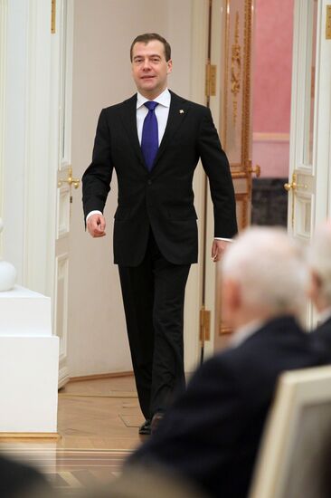 Dmitry Medvedev hands out state awards in Kremlin