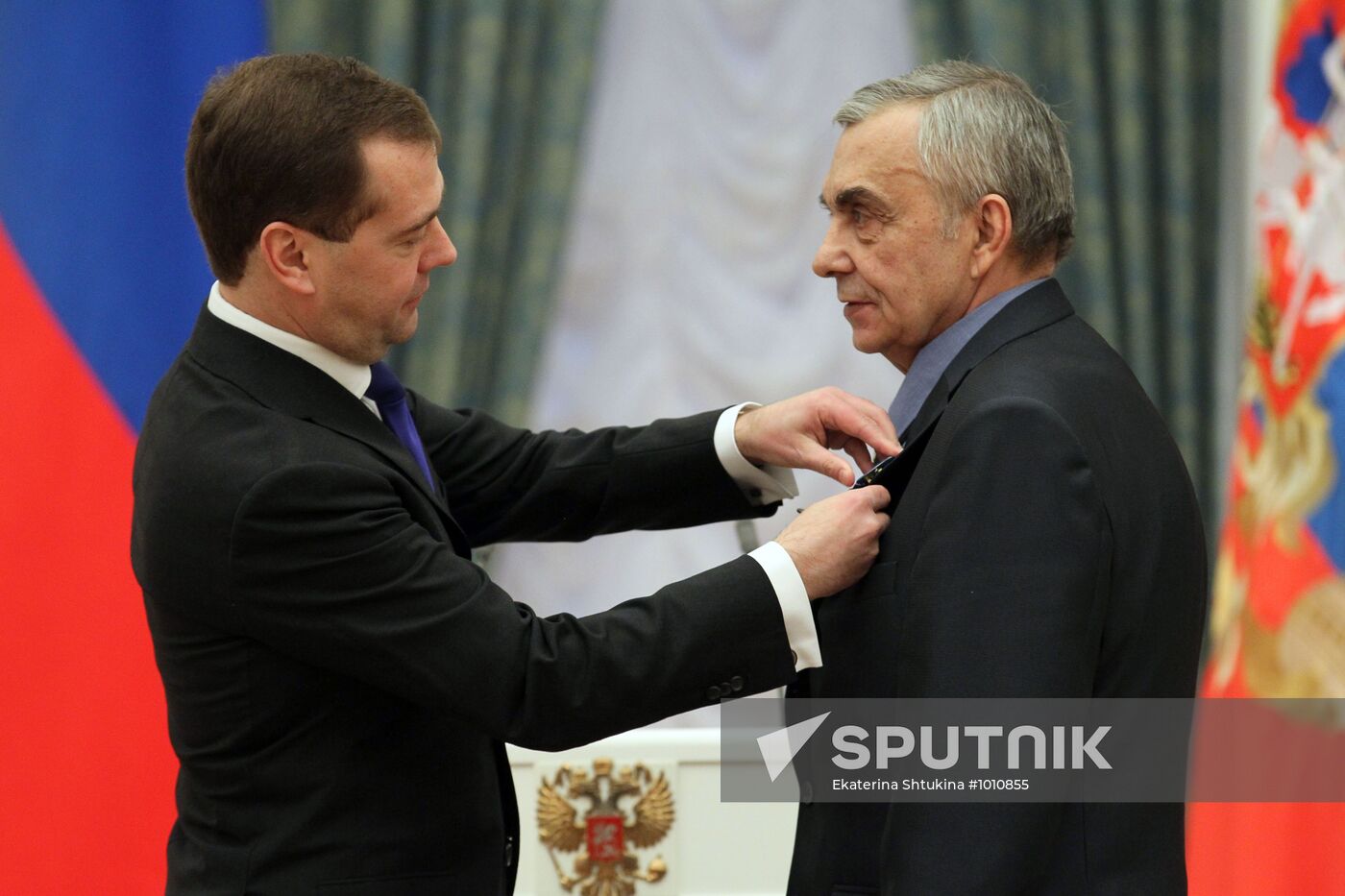 Dmitry Medvedev hands out state awards in Kremlin