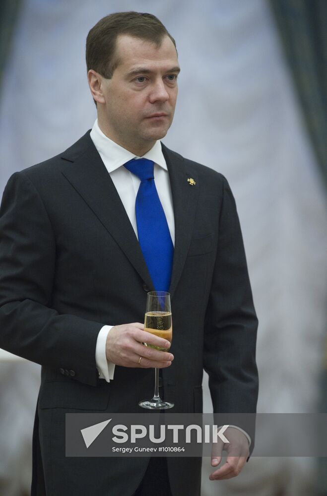 Dmitry Medvedev hands out awards in Kremlin