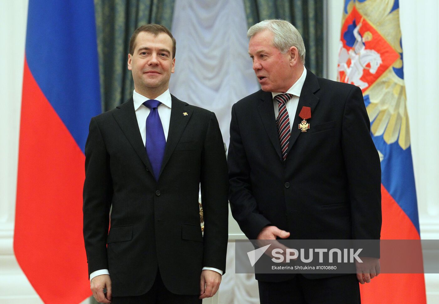 Dmitry Medvedev hands out state awards in Kremlin