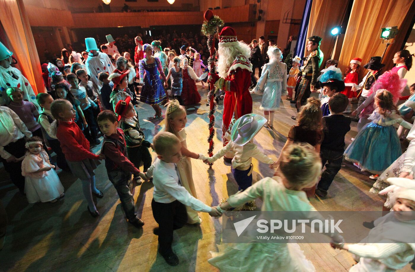 New Year party for children of military personnel