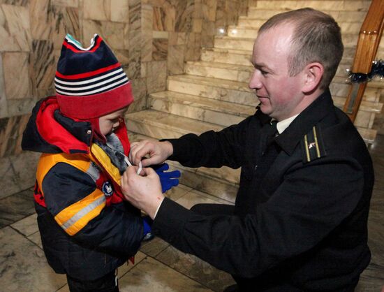 New Year party for children of military personnel