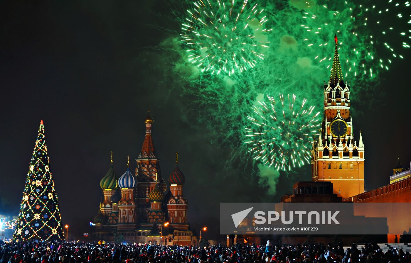 New Year celebrations in Moscow