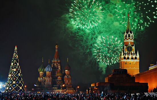 New Year celebrations in Moscow