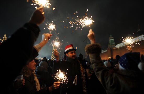 New Year celebrations in Moscow