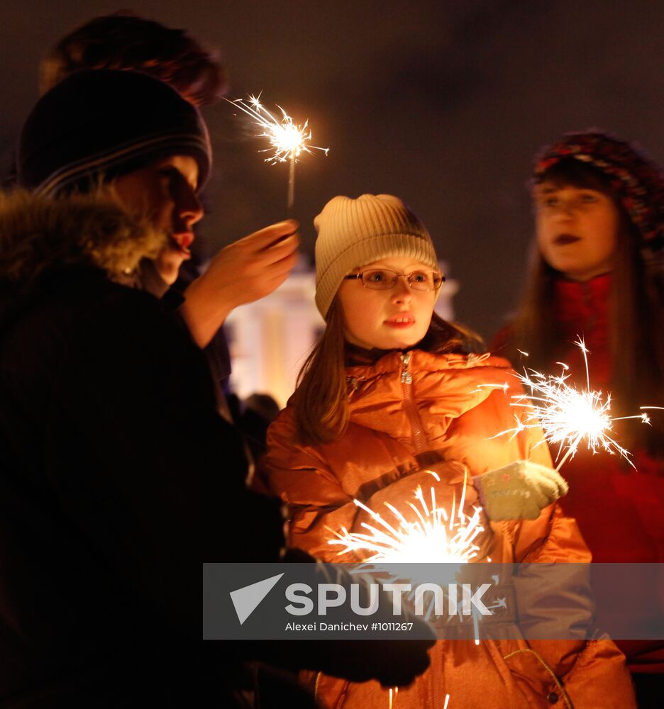 New Year celebrations in Moscow