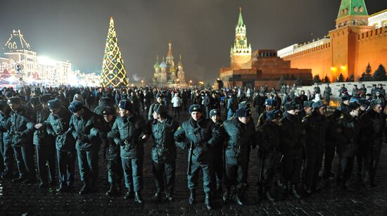 New Year celebrations in Moscow