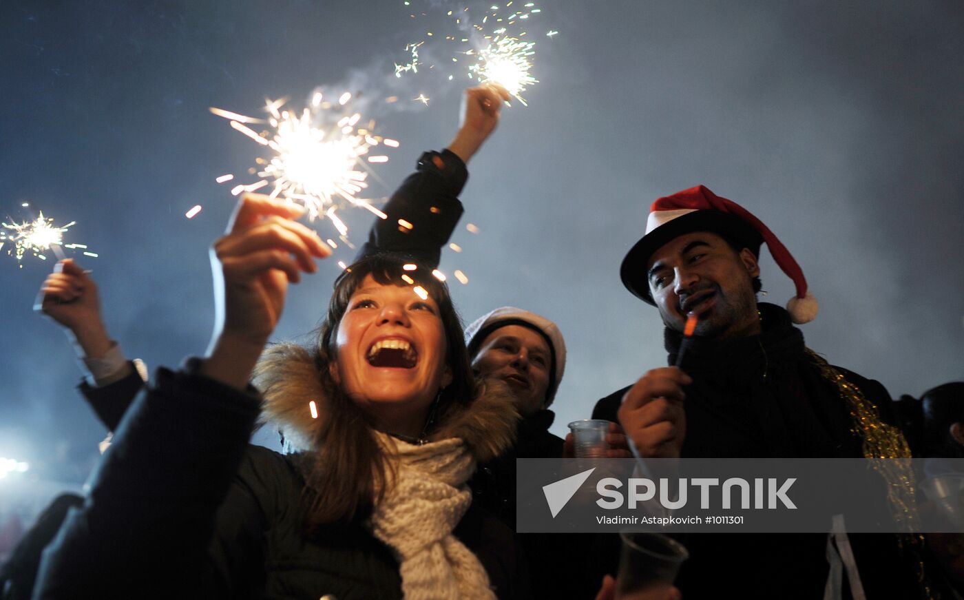 New Year celebrations in Moscow