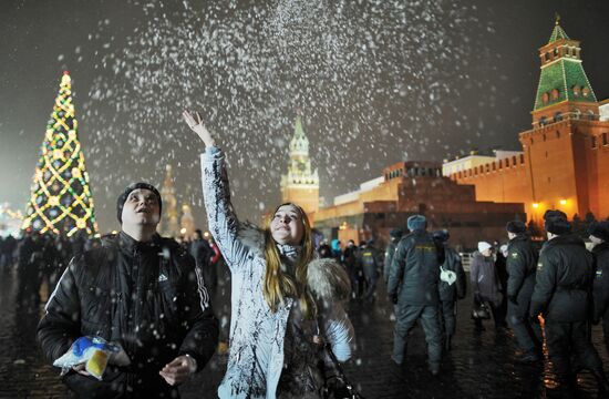 New Year celebrations in Moscow