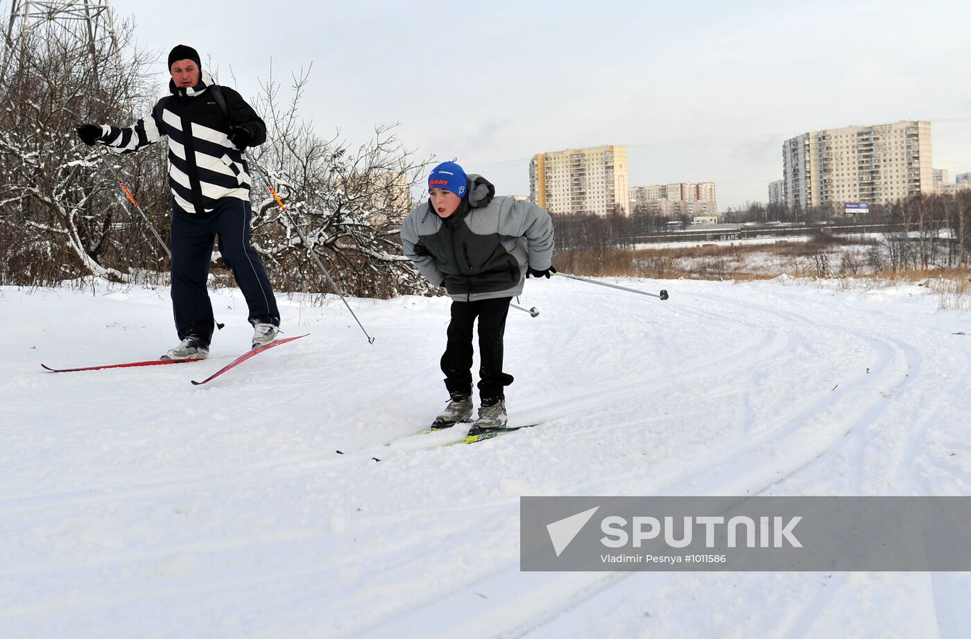 Muscovites' winter recreation
