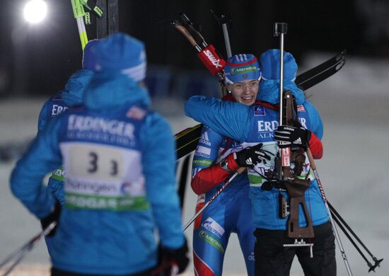 Fourth Biathlon World Cup: Women's relay