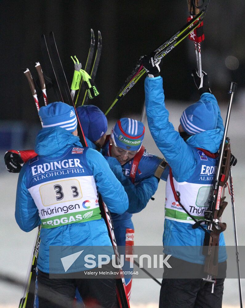 Fourth Biathlon World Cup: Women's relay