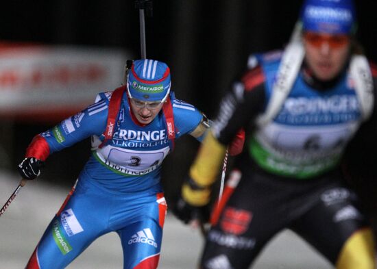 Fourth Biathlon World Cup: Women's relay