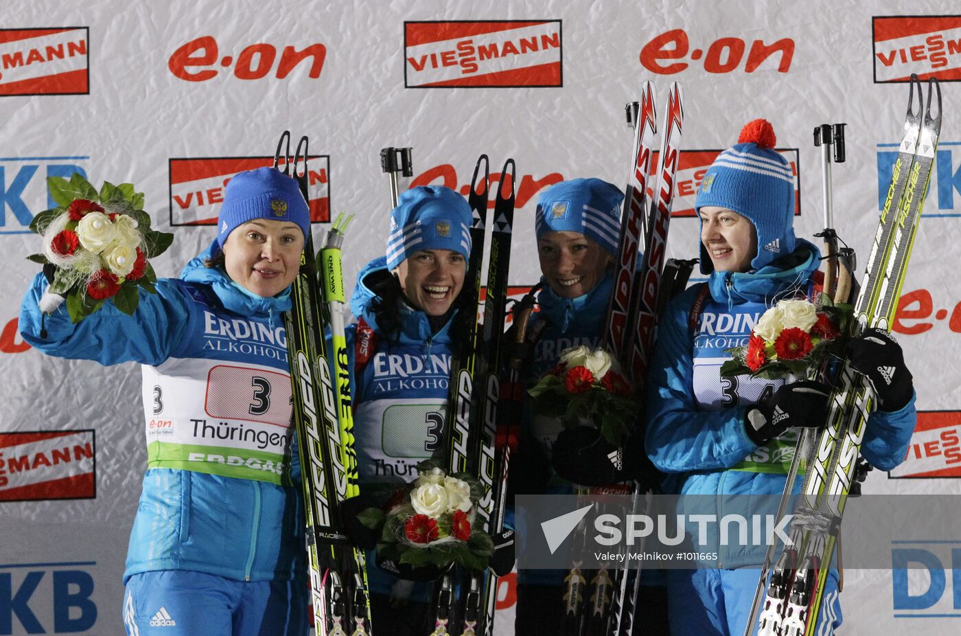 Fourth Biathlon World Cup: Women's relay