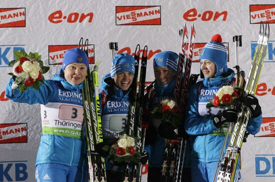 Fourth Biathlon World Cup: Women's relay