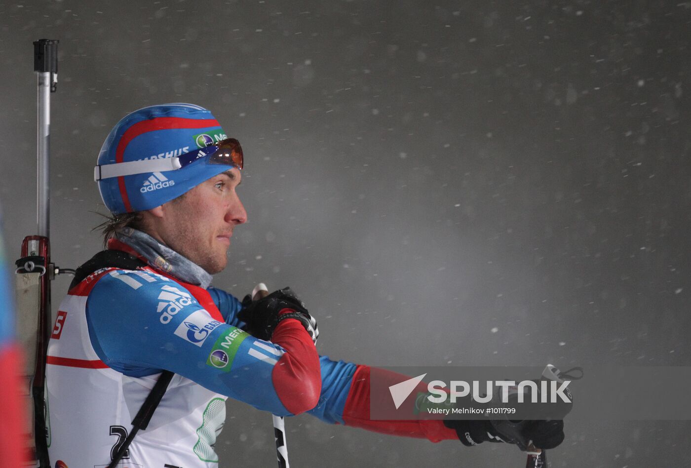 Biathlon. World Cup fourth stage. Men's relay race
