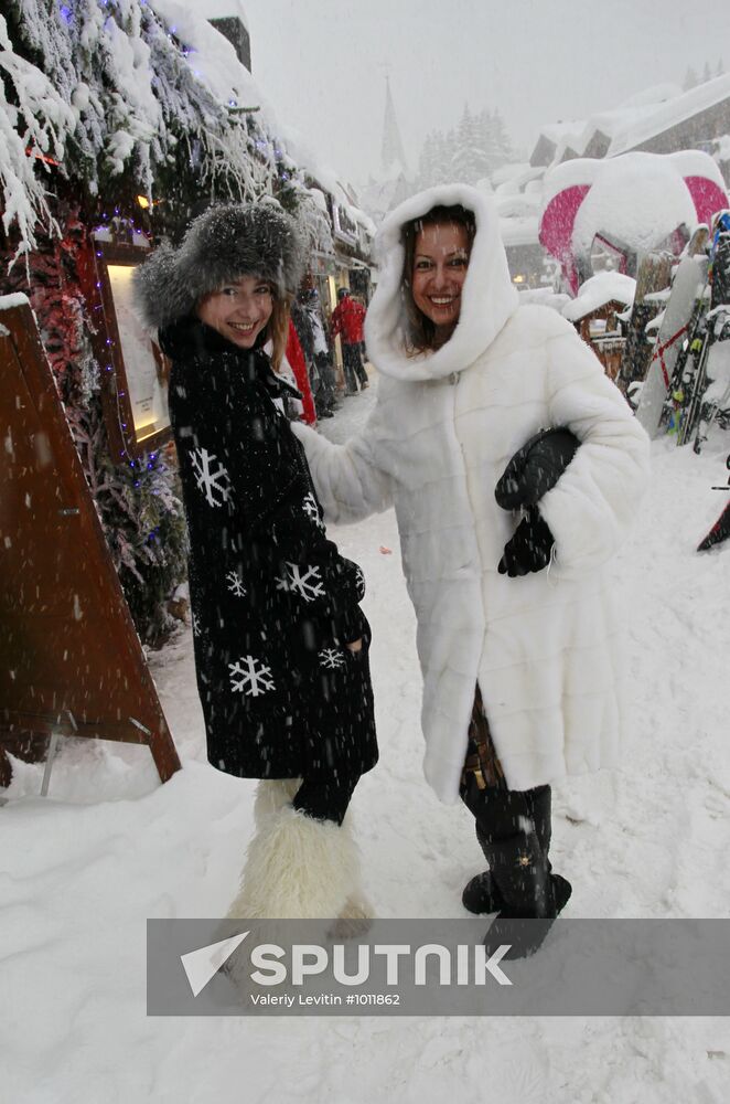 Winter holiday at Courchevel ski resort