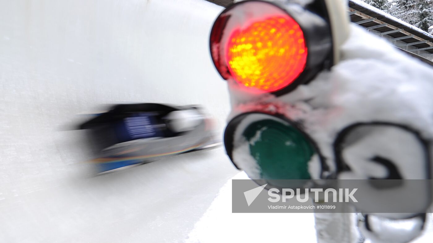 Bobsleigh. World Cup. Fourth Round. Two Women Bobs