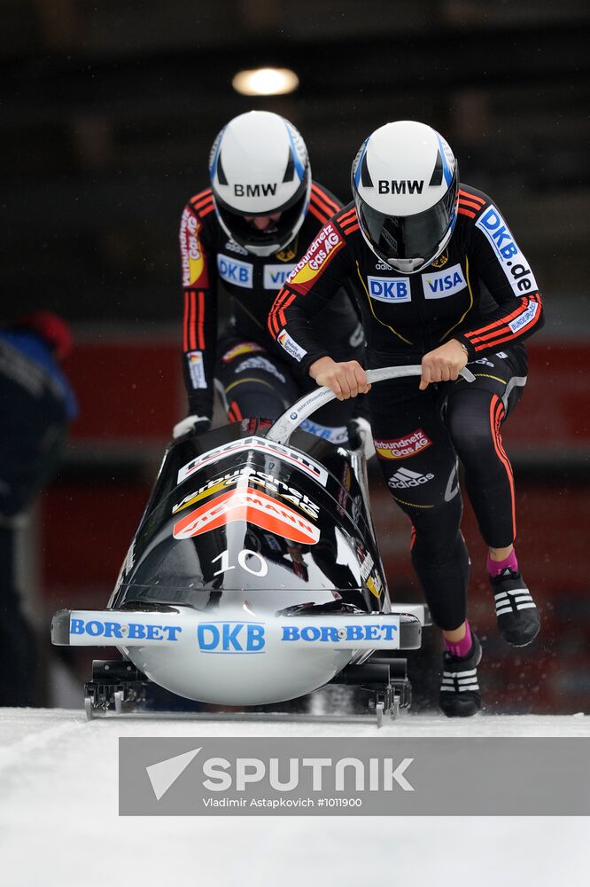 Bobsleigh. World Cup. Fourth Round. Two Women Bobs