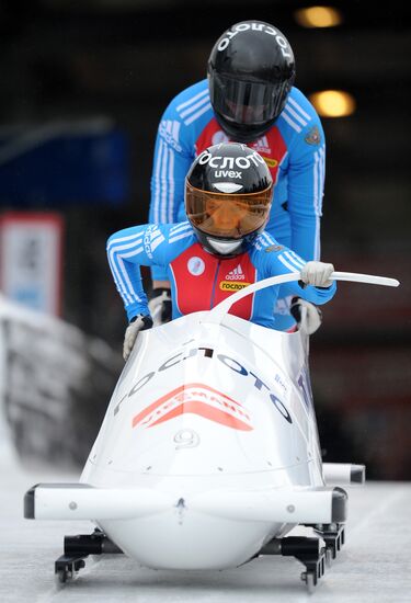 Bobsleigh. World Cup. Fourth Round. Two Women Bobs
