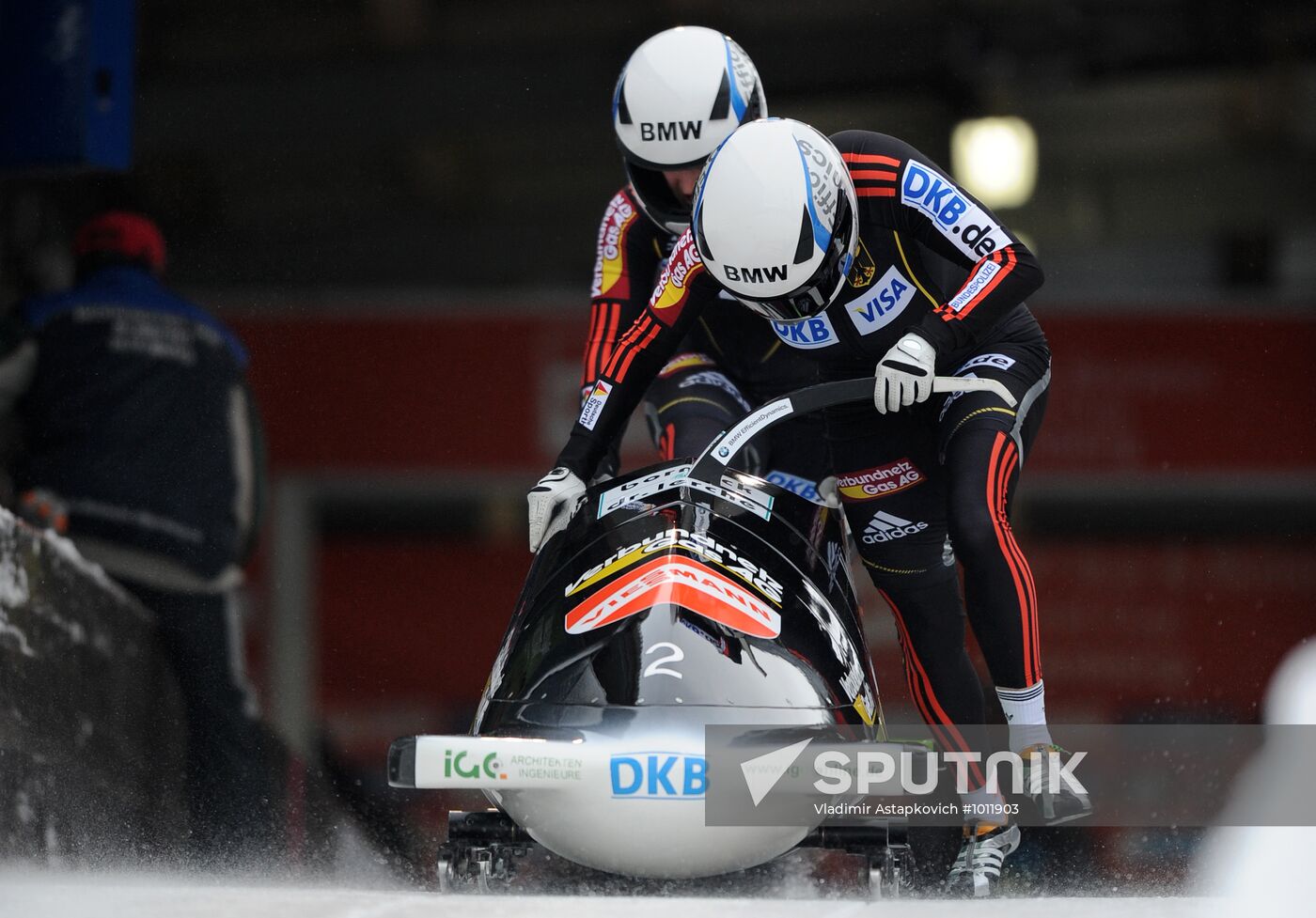 Bobsleigh. World Cup. Fourth Round. Two Women Bobs