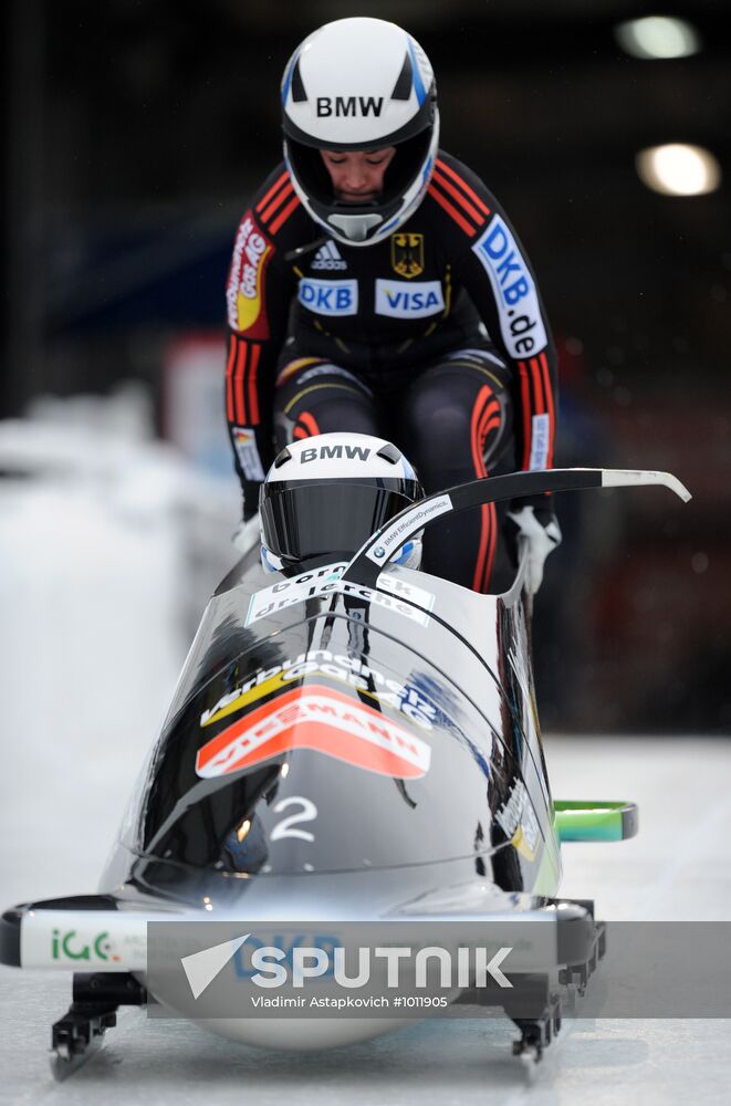 Bobsleigh. World Cup. Fourth Round. Two Women Bobs