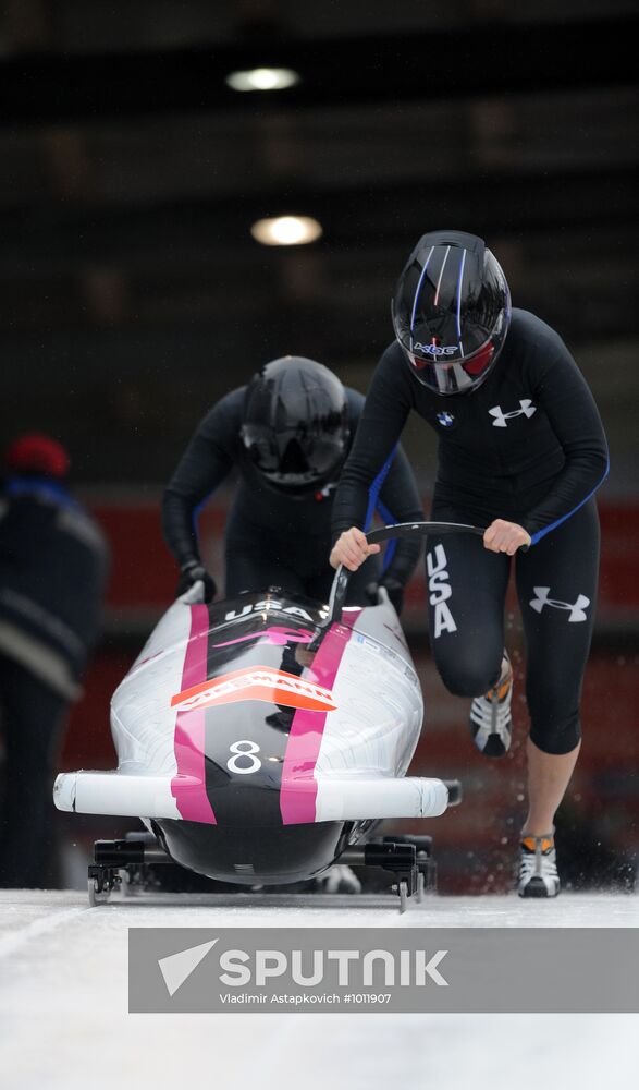 Bobsleigh. World Cup. Fourth Round. Two Women Bobs