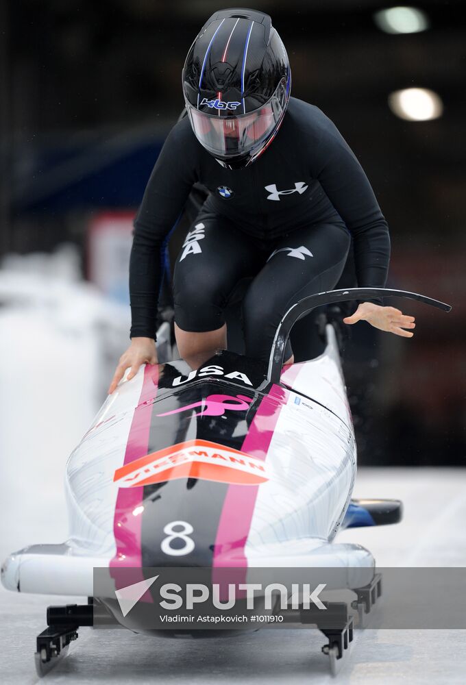 Bobsleigh. World Cup. Fourth Round. Two Women Bobs