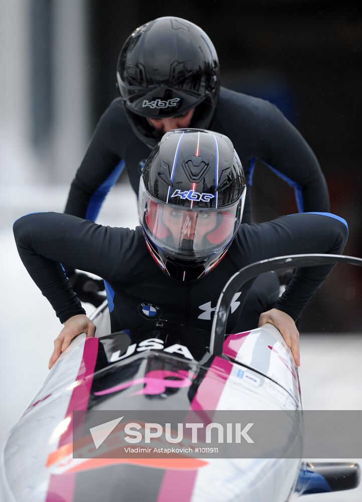 Bobsleigh. World Cup. Fourth Round. Two Women Bobs