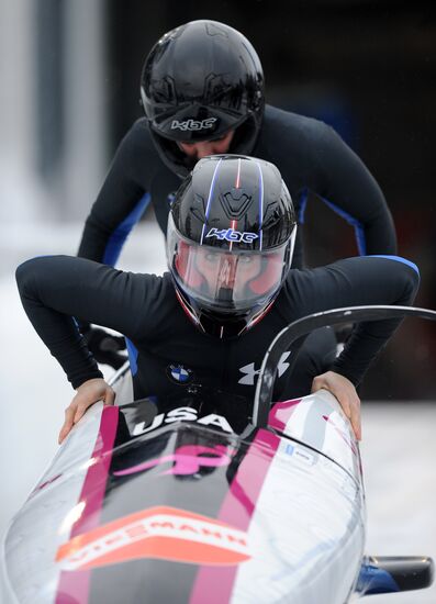 Bobsleigh. World Cup. Fourth Round. Two Women Bobs