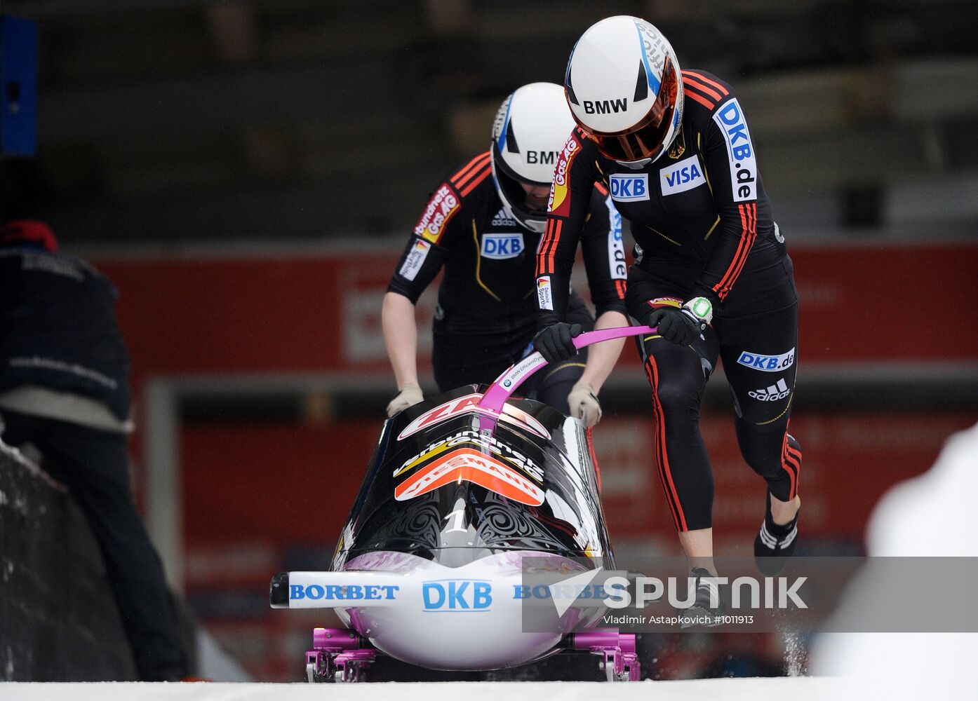 Bobsleigh. World Cup. Fourth Round. Two Women Bobs