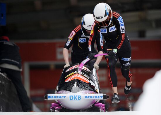 Bobsleigh. World Cup. Fourth Round. Two Women Bobs