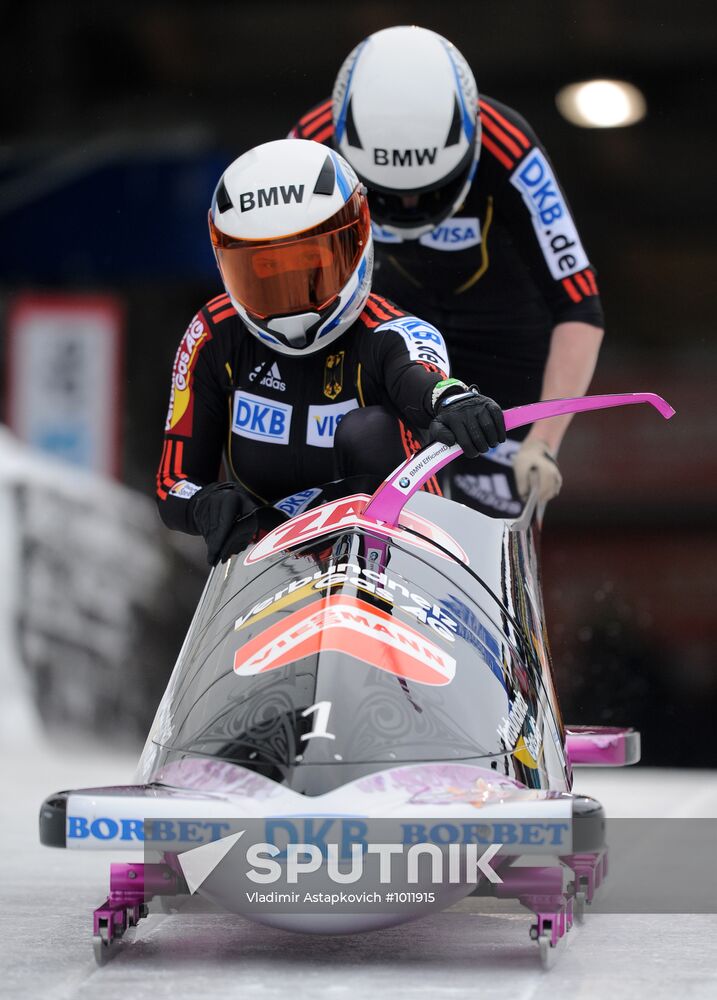 Bobsleigh. World Cup. Fourth Round. Two Women Bobs