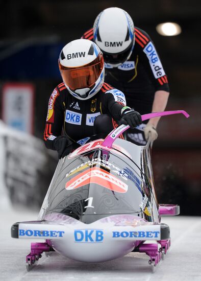 Bobsleigh. World Cup. Fourth Round. Two Women Bobs