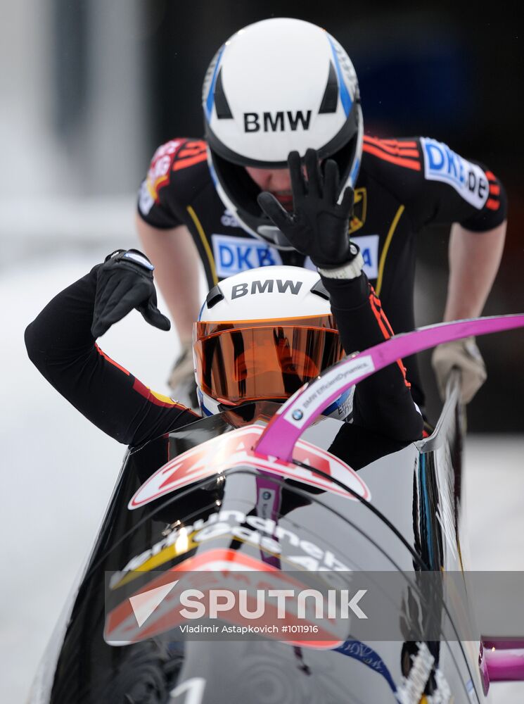 Bobsleigh. World Cup. Fourth Round. Two Women Bobs