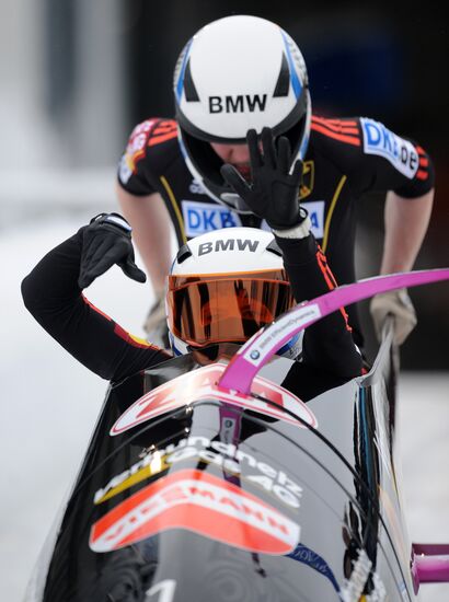 Bobsleigh. World Cup. Fourth Round. Two Women Bobs