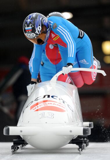 Bobsleigh. World Cup. Fourth Round. Two Women Bobs