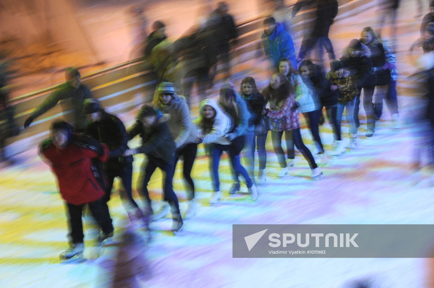 Ice skating rink at Gorky Park