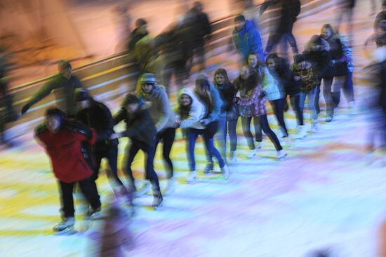 Ice skating rink at Gorky Park