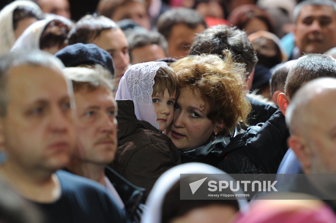 Christmas service at the Cathedral of Christ the Saviour