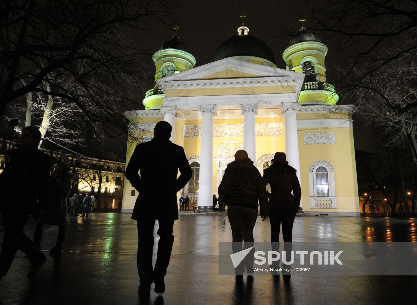 Transfiguration Cathedral at Christmas, St. Petersburg