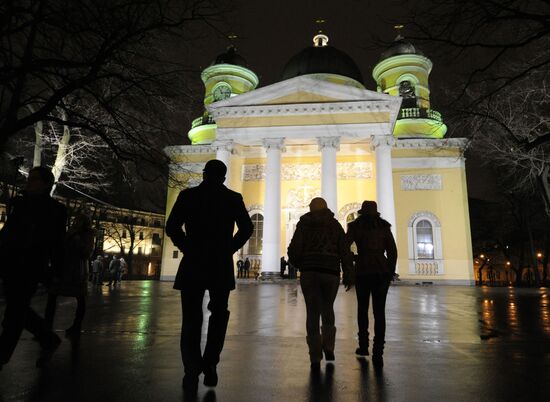 Transfiguration Cathedral at Christmas, St. Petersburg