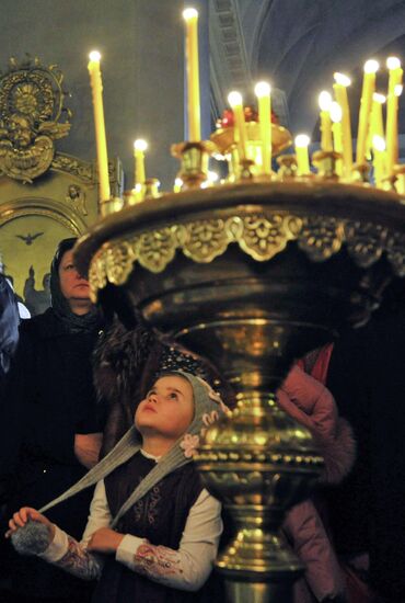 Christmas service at Transfiguration Cathedral
