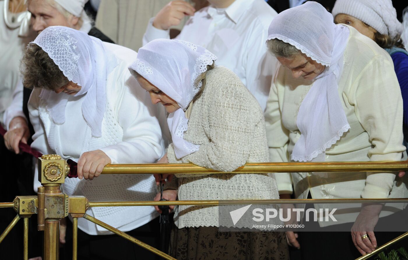Christmas service at Cathedral of Christ the Savior