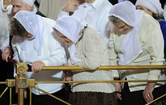 Christmas service at Cathedral of Christ the Savior